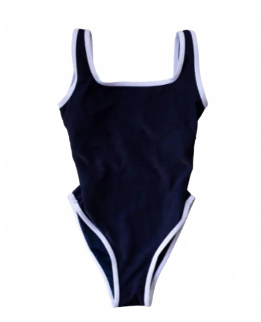NEW LAINSNOW women's ocean isle one piece swimsuit in navy